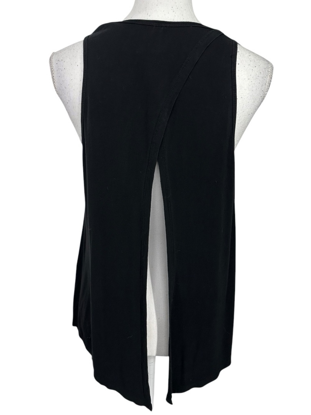 Black Tank Top / Open Back / Super Soft / Large / Workout Activewear Goth Emo